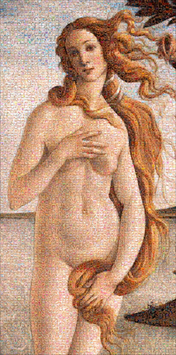 The birth of Venus - Tribute to Botticelli