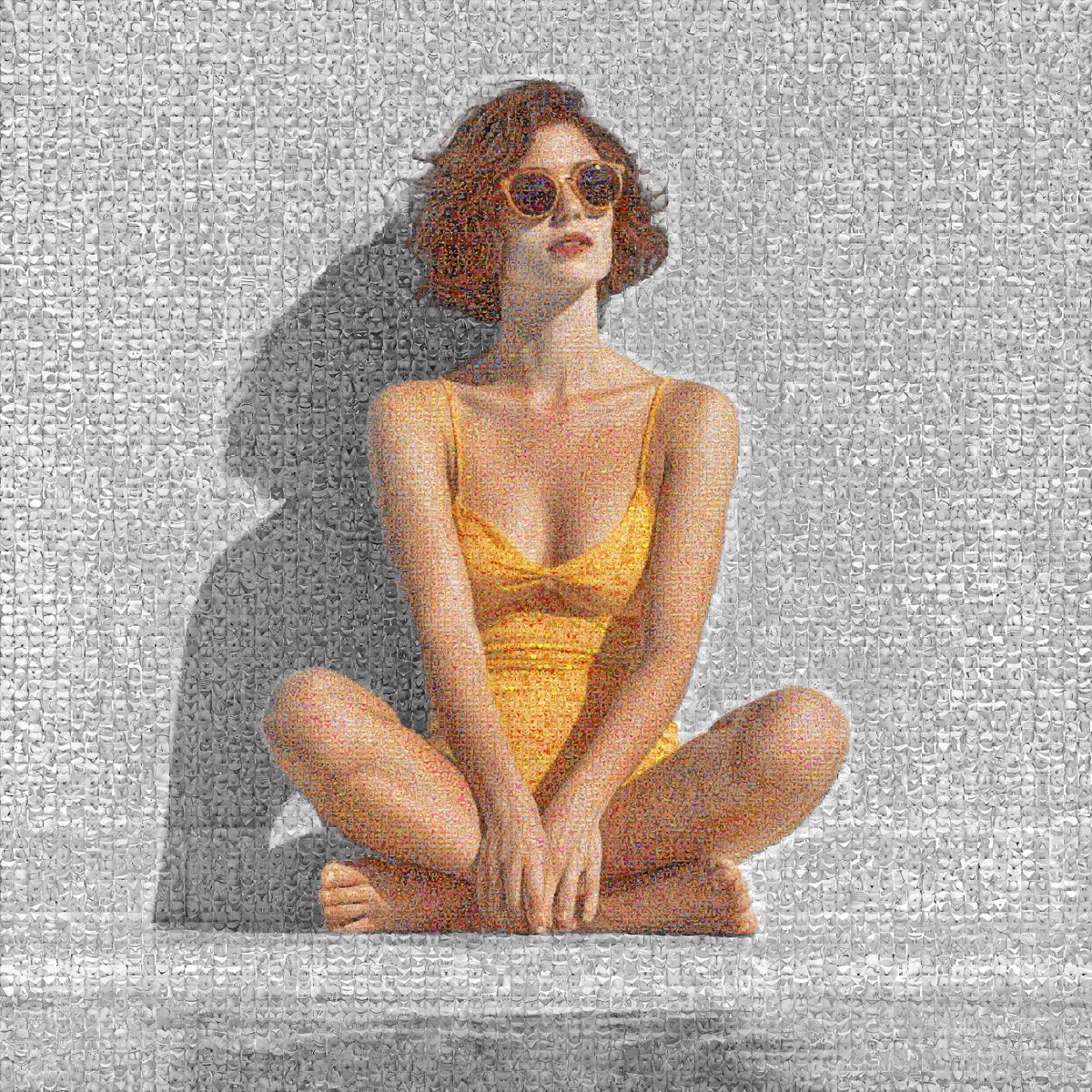 Poolside  Reverie  DD (Monochroom background) 